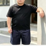 Summer New Arrival Men's Washed Cotton Plus Size Elastic Waist Big Men Denim Shorts, 648 Pieces Bulk Clearance - Image 6