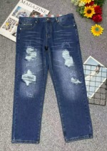 New Spring Summer Ripped Design Loose Trendy Men's Jeans, Approx 390 Pieces, Bulk Wholesale Stock Clearance - Image 9