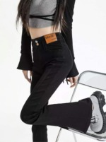 650pcs New Spring Summer High Waist Slim Stretch Narrow Straight Cigarette Denim Jeans Bulk Stock Wholesale - Image 7