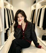 Autumn Winter French Elegant Loose Thick Oversized Knit Cardigan Sweater, About 800 Pieces Bulk Stock Wholesale - Image 5