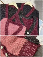 Autumn Winter French Elegant Loose Thick Oversized Knit Cardigan Sweater, About 800 Pieces Bulk Stock Wholesale - Image 2