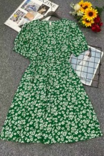 New Summer Vintage Floral Dresses, Approximately 160 Pieces, Bulk Stock Clearance Wholesale - Image 1