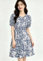 New Summer Vintage Floral Dresses, Approximately 160 Pieces, Bulk Stock Clearance Wholesale - Image 5