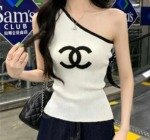 Summer New Chic One-shoulder Knit Short Sleeve T-shirt, Around 150 Pieces, Wholesale Clothing Stock Lot - Image 4