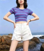 Summer New Retro Washed Cotton Ripped Denim Shorts, Individual Pack With Tag, S-5XL, Around 200 Pcs - Image 4