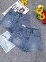 New Summer Vintage Pocket Design Wide Leg Denim Shorts S-XL, Total 399 Pieces Bulk Clearance Wholesale - Image 9
