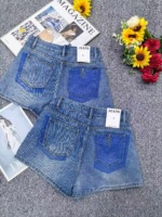 New Summer Vintage Pocket Design Wide Leg Denim Shorts S-XL, Total 399 Pieces Bulk Clearance Wholesale - Image 8