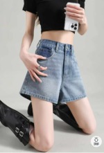 New Summer Vintage Pocket Design Wide Leg Denim Shorts S-XL, Total 399 Pieces Bulk Clearance Wholesale - Image 5