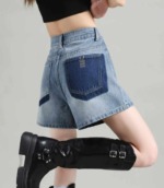 New Summer Vintage Pocket Design Wide Leg Denim Shorts S-XL, Total 399 Pieces Bulk Clearance Wholesale - Image 3