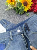New Summer Vintage Pocket Design Wide Leg Denim Shorts S-XL, Total 399 Pieces Bulk Clearance Wholesale - Image 2