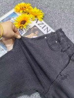 Summer New High Stretch High Waist Slimming Fitted Frayed Denim Five-inch Shorts, About 200 Pieces For Bulk Wholesale Clearance - Image 4