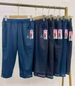 815 Pcs Women's Embroidered Casual Sports Capri Pants, Inner Drawstring Side Pockets, Individually Packed With Hangtags - Image 1