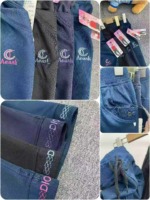 815 Pcs Women's Embroidered Casual Sports Capri Pants, Inner Drawstring Side Pockets, Individually Packed With Hangtags - Image 3