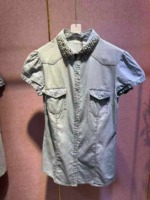 Clearance Stock Vintage Washed Denim Shirts For Women, 46 Pieces Total, Size S-XL, Individual Packing - Image 8