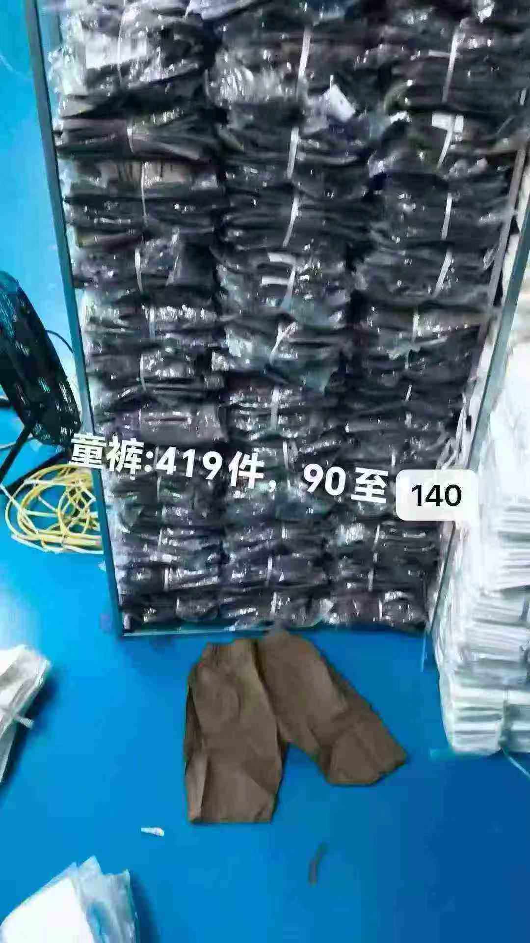 383 Pcs Kids Japanese Style Casual Cargo Pants Stock Lot For Wholesale - Image 2