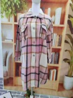Clearance Stock Mid-length Plaid Shirt Jacket, Approx 130 Pieces Sizes S-2XL - Image 6