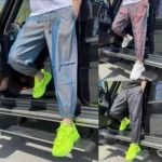 Clearance Bulk Summer Men's Ice Silk Cool Breathable Stretch Mesh Chameleon Casual Sweatpants Total 874 Pieces - Image 1