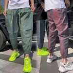 Clearance Bulk Summer Men's Ice Silk Cool Breathable Stretch Mesh Chameleon Casual Sweatpants Total 874 Pieces - Image 9