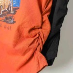 500 Pieces High Stretch American Retro Irregular High Waist Slim Short Sleeve T-Shirts - Image 5