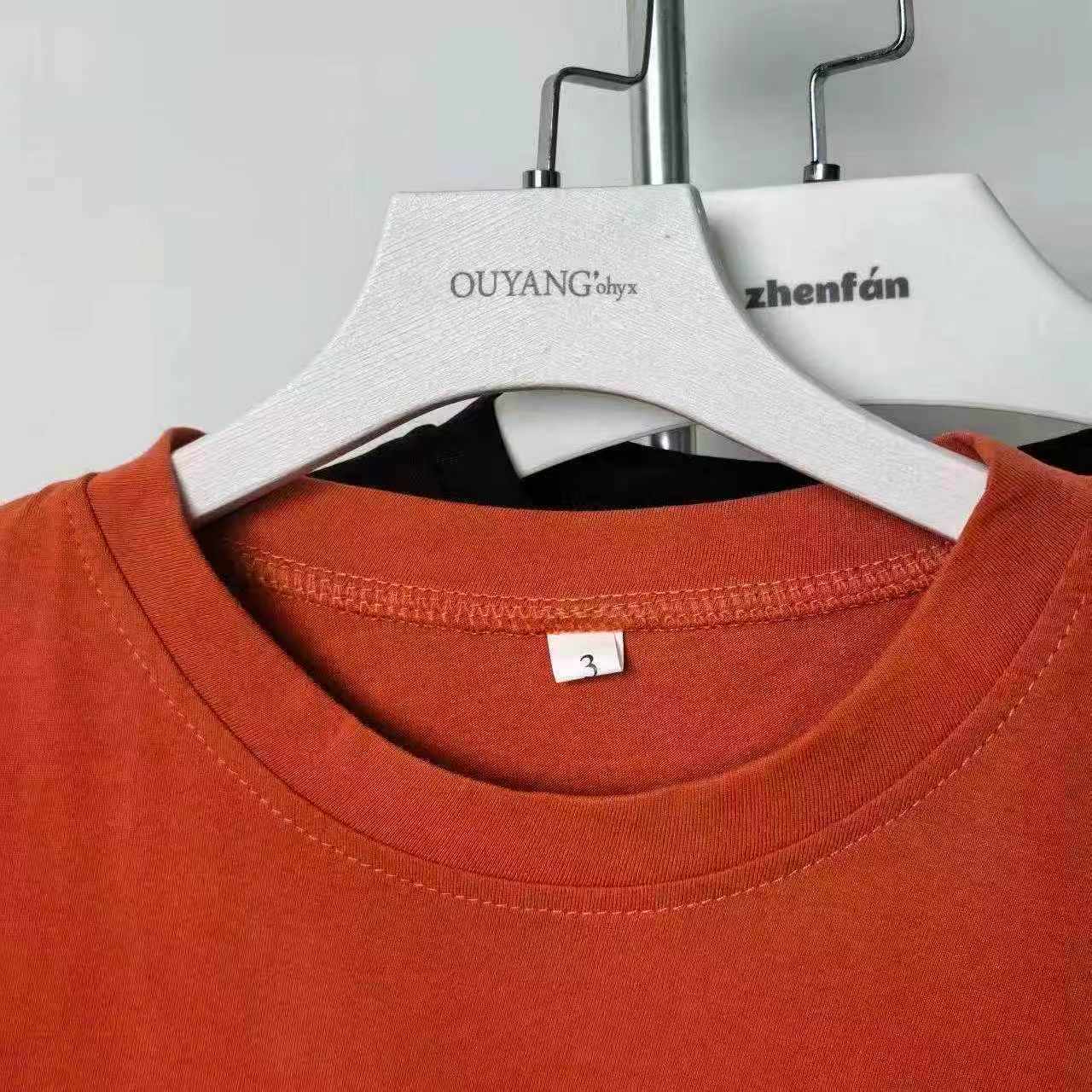 500 Pieces High Stretch American Retro Irregular High Waist Slim Short Sleeve T-Shirts - Image 2