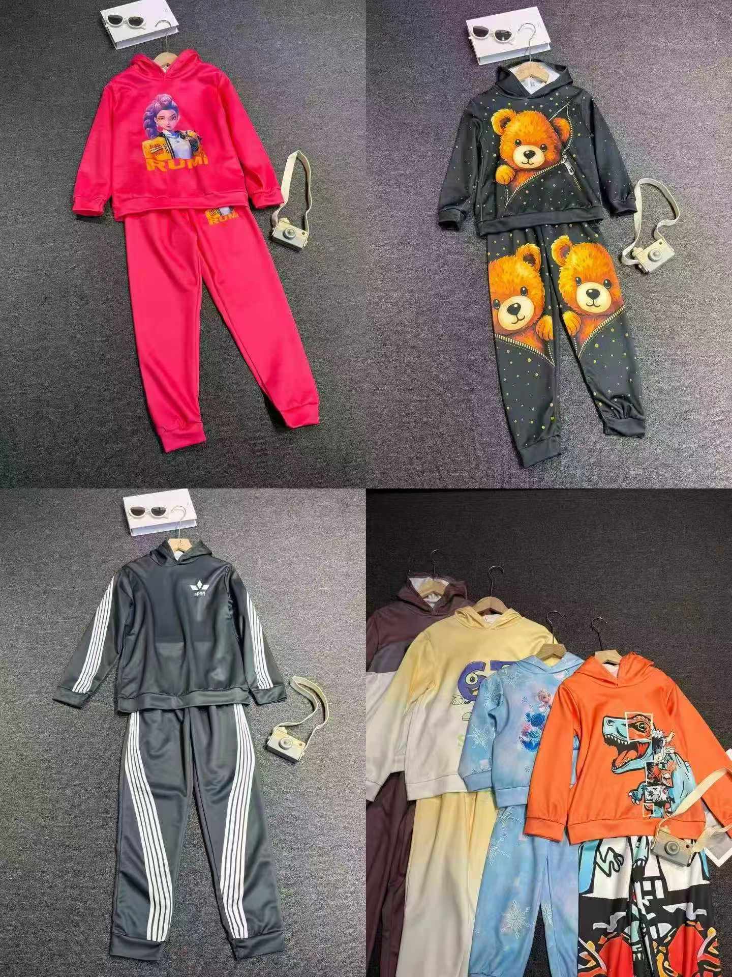 Clearance 10.2 CNY Unisex Kids Hooded Sweatshirt Suits, Size 3Y-14Y, Individual Packing, Around 2300 Sets - Image 2