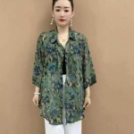 2467 Pieces Women's Middle-Aged Blouses & Sun Protection Shirts, Sizes 3-5-7 Bulk Stock Wholesale - Image 4