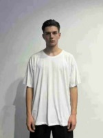 22000 Pieces Summer Brushed Milk Silk Plain White Unisex Short Sleeve T-Shirts Stock Lot - Image 8