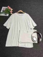 22000 Pieces Summer Brushed Milk Silk Plain White Unisex Short Sleeve T-Shirts Stock Lot - Image 4
