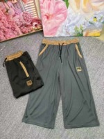 Men's Summer Thin Ice Silk Loose Quick Dry 3/4 Casual Sports Shorts, 2 Colors, M-5XL, Around 12700 Pieces Bulk Stock - Image 7