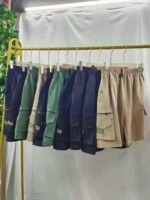 2000 Pcs Men's 5-inch Cargo Shorts, Loose Elastic Waist Casual Shorts for Middle-aged & Elderly Men Wholesale Stock Lots - Image 3