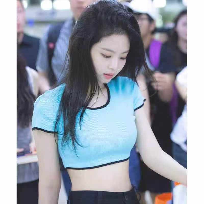 50 Pieces Size S Summer Hot Girl New Short Sleeve T-Shirt Tops Bulk Stock Wholesale - Image 2