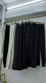 12500 Pcs Fashion Faux Mink Plaid Women's Pants Bulk Stock Wholesale - Image 2