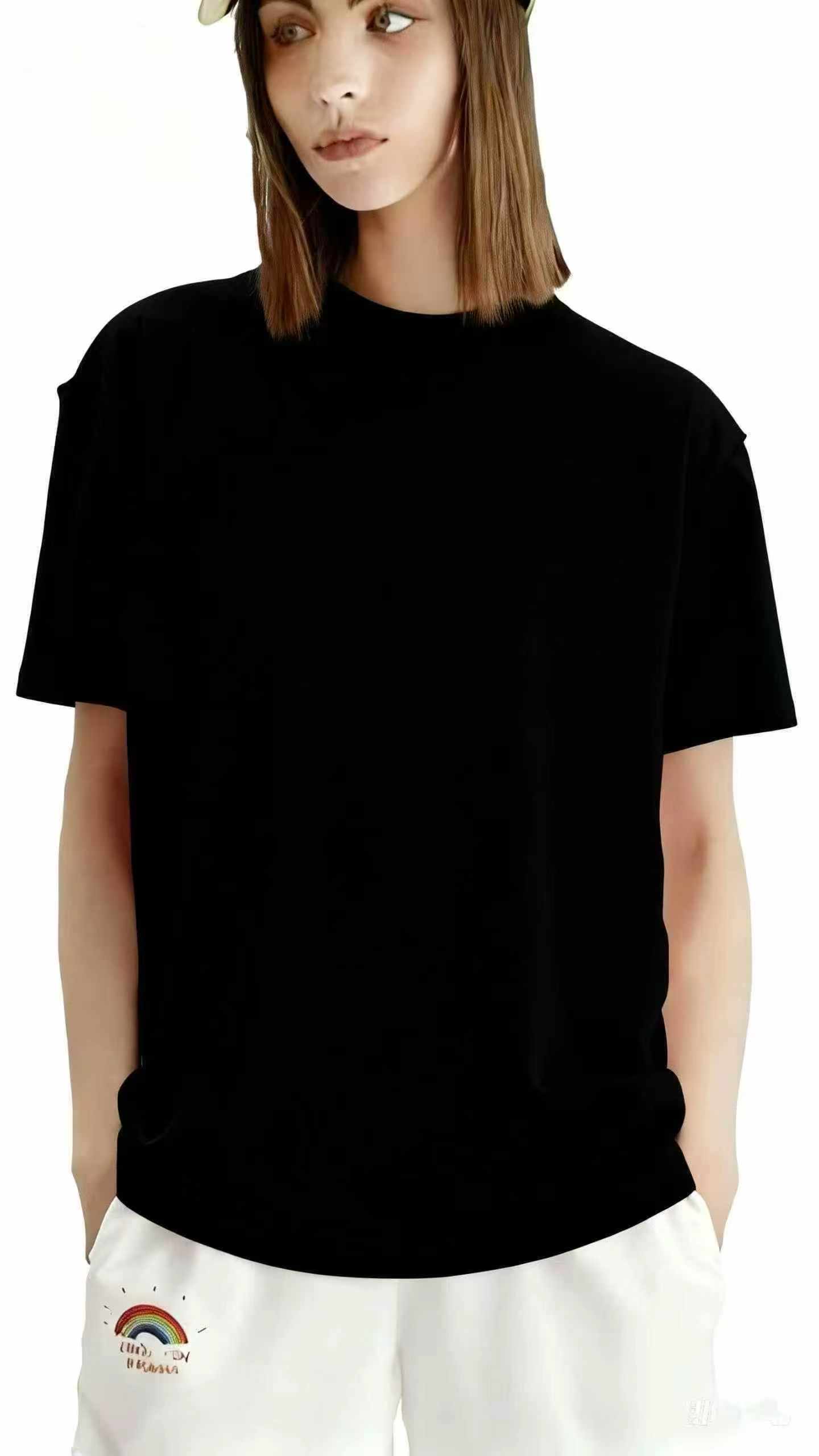 1680 Pieces Women's Solid Plain 100% Cotton T-Shirts, Individual Packing Bulk Clearance Wholesale - Image 1