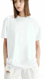 1680 Pieces Women's Solid Plain 100% Cotton T-Shirts, Individual Packing Bulk Clearance Wholesale - Image 9