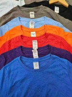 Over 3000 Pieces Plain Solid Pure Cotton Short Sleeve T-Shirts Stock Lot Bulk Wholesale - Image 5