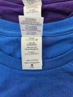 Over 3000 Pieces Plain Solid Pure Cotton Short Sleeve T-Shirts Stock Lot Bulk Wholesale - Image 3