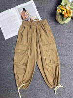 Bulk Clearance 285 Pieces New Summer Kids Cargo Anti-Mosquito Casual Straight Wide Leg Children Pants, Individual Packing Sizes 100-150 - Image 3