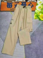 3000 Pieces Elastic Waist Beltable Straight Leg Cargo Pants, Individual Pack, Sizes XL XXL XXXL Bulk Clearance Wholesale - Image 3
