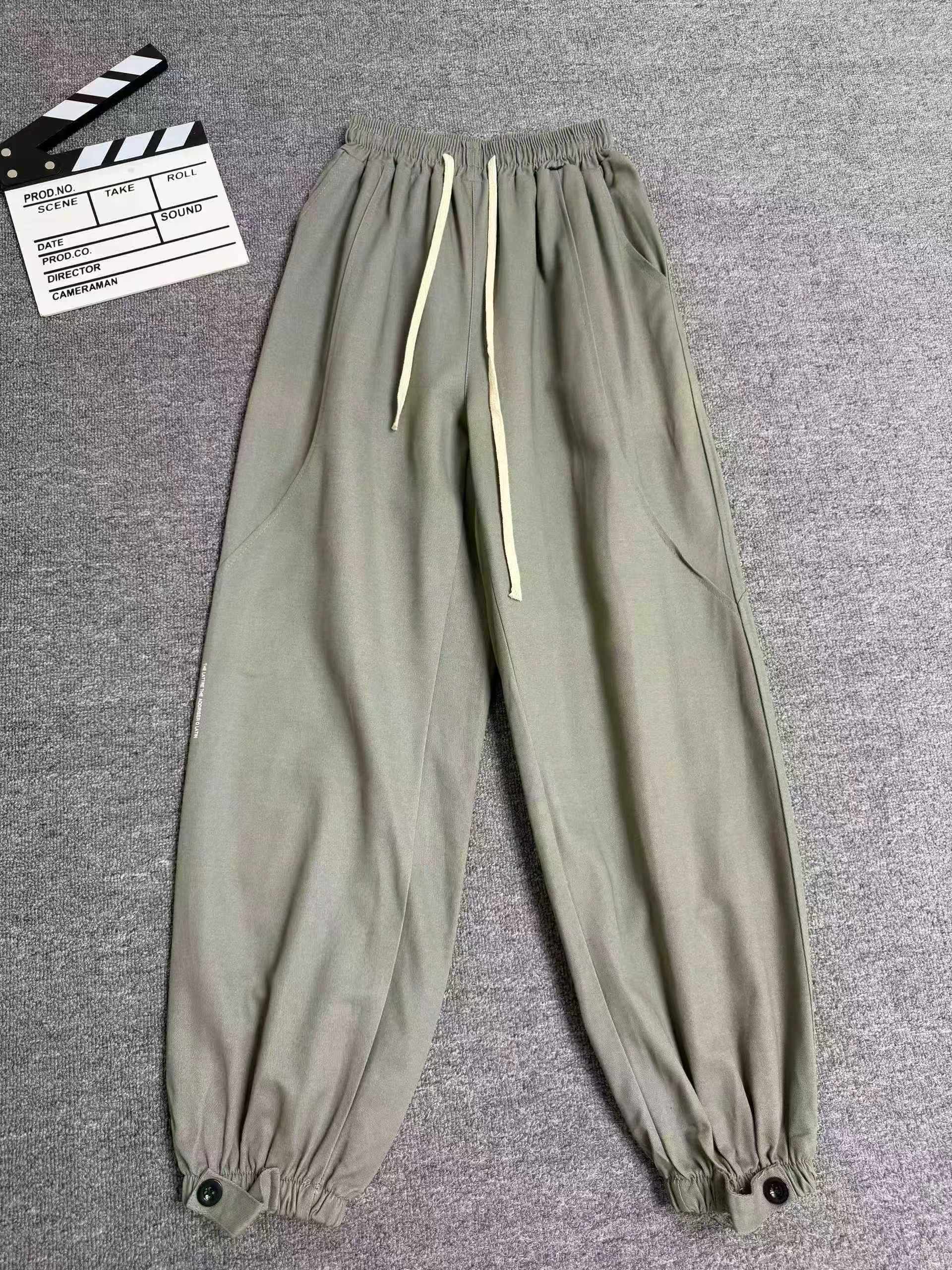 All Clear Bulk Sale: 307 Pieces Men's Loose Drawstring Cargo Pants With Minor Marks, Sizes M-4XL, Individual Packaging - Image 1
