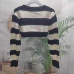 Approx 80 Pieces One Size Korean Style Color-blocked Classic Stripe Fashion Knit Cardigan - Image 6