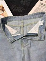 50 Pcs Women's American Vintage Washed Light Blue Loose Wide Leg Casual Jeans - Image 3