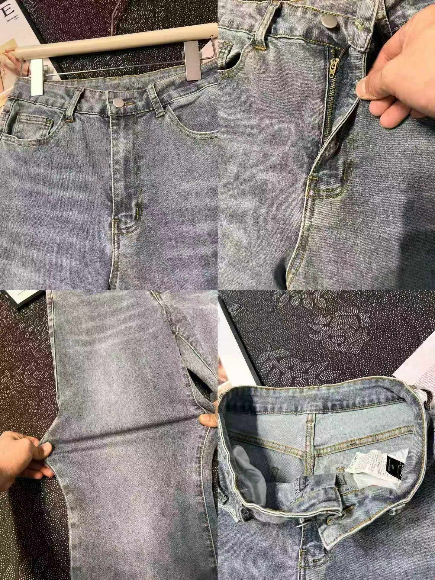 165 Pcs Women's High Waisted Stretchy Non-stick Flared Jeans 2026 Spring New Arrival Wholesale Stock - Image 2
