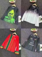 Wholesale Stock Clearance Printed Oversized Long Sleeve Unisex Kids T-Shirts - 3800 Pieces Total, Sizes 120-170 - Image 3