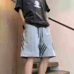 740 Pcs High Quality American Trendy Men's 3-Stripes Ice Silk Quick Dry Casual Sports 5-inch Shorts Bulk Clearance - Image 8