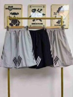 740 Pcs High Quality American Trendy Men's 3-Stripes Ice Silk Quick Dry Casual Sports 5-inch Shorts Bulk Clearance - Image 6