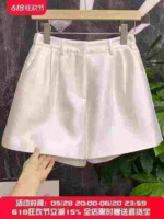 Clearance Shiny Imitation Silk High Waist Pleated Elegant Commuter Blazer Shorts, Total 43 Pieces, 9 Colors Available - Image 3