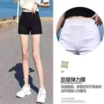 About 1050 Pcs Women's High Waist Stretchy Skinny Shorts, Mostly Black Sizes S-4XL Individually Packed Bulk Stock - Image 9