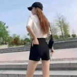 About 1050 Pcs Women's High Waist Stretchy Skinny Shorts, Mostly Black Sizes S-4XL Individually Packed Bulk Stock - Image 8
