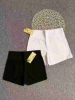 About 1050 Pcs Women's High Waist Stretchy Skinny Shorts, Mostly Black Sizes S-4XL Individually Packed Bulk Stock - Image 6