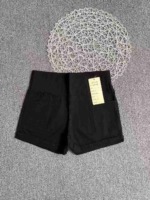 About 1050 Pcs Women's High Waist Stretchy Skinny Shorts, Mostly Black Sizes S-4XL Individually Packed Bulk Stock - Image 4